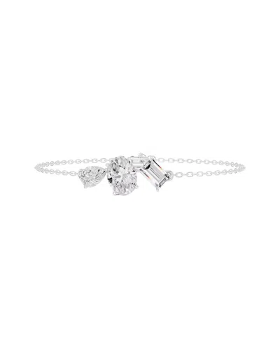 Vowe 14k 3.50 Ct. Tw. Lab-grown Diamond Bracelet In Silver