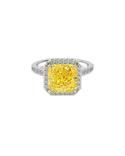 Vowe 14k 4.00 Ct. Tw. Lab-grown Diamond Ring In Yellow