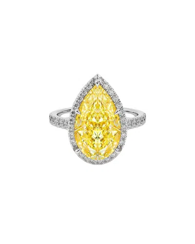 Vowe 14k 4.50 Ct. Tw. Lab-grown Diamond Ring In Yellow