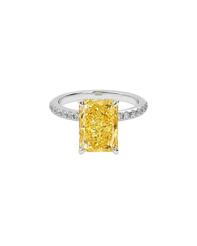 Vowe 14k 4.50 Ct. Tw. Lab-grown Diamond Ring In Yellow