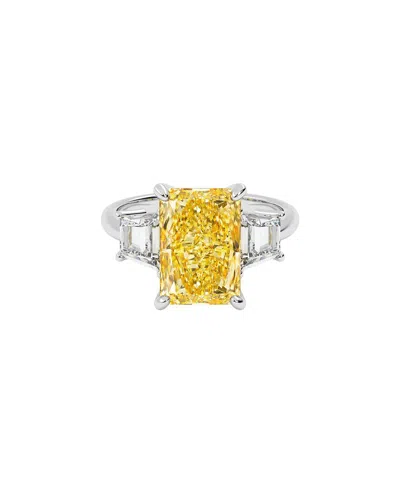 Vowe 14k 5.00 Ct. Tw. Lab-grown Diamond Ring In Metallic