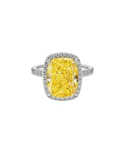 Vowe 14k 5.00 Ct. Tw. Lab-grown Diamond Ring In Yellow