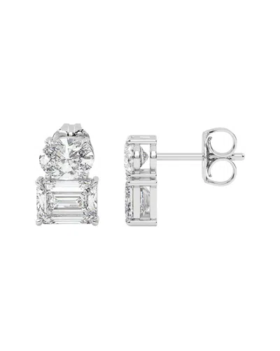 Vowe 14k 6.00 Ct. Tw. Lab-grown Diamond Earrings In Silver