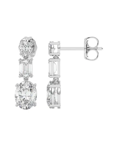 Vowe 14k 6.00 Ct. Tw. Lab-grown Diamond Earrings In Silver