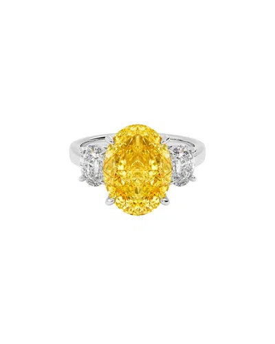 Vowe 14k 6.00 Ct. Tw. Lab-grown Diamond Ring In Yellow