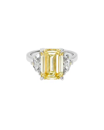 Vowe 14k 7.00 Ct. Tw. Lab-grown Diamond Ring In Metallic