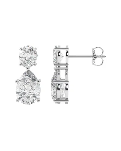 Vowe 14k 8.00 Ct. Tw. Lab-grown Diamond Earrings In Silver