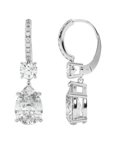 Vowe 14k 9.00 Ct. Tw. Lab-grown Diamond Earrings In White