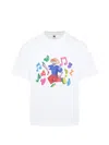 Vowels 3d Front-print T-shirt In White