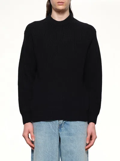 Vowels Baby Alpaca Knit In Black