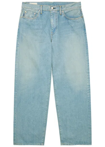 Vowels Baggy Wide-leg Jeans In Blue