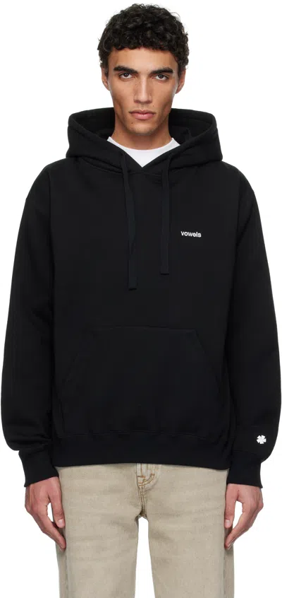 Vowels Black Classic Hoodie In #99 Black