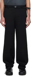 Vowels Black Easy Trousers In #99 Black