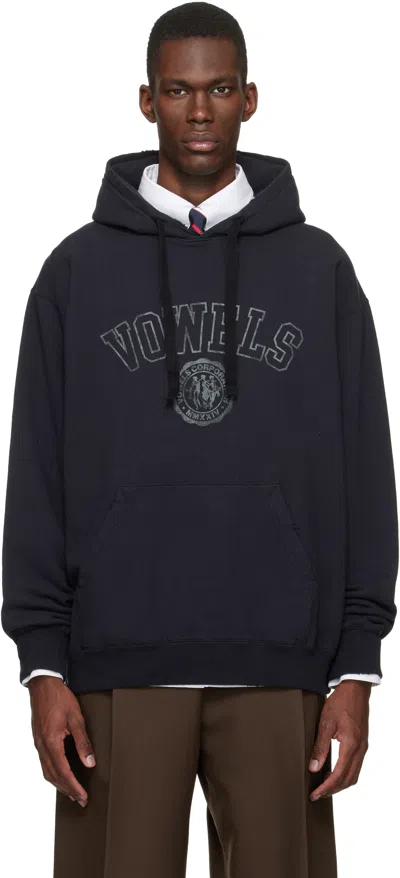 Vowels Black Faded Collegiate Hoodie