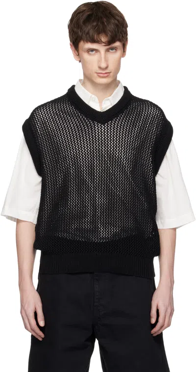 Vowels Black Knitted Vest