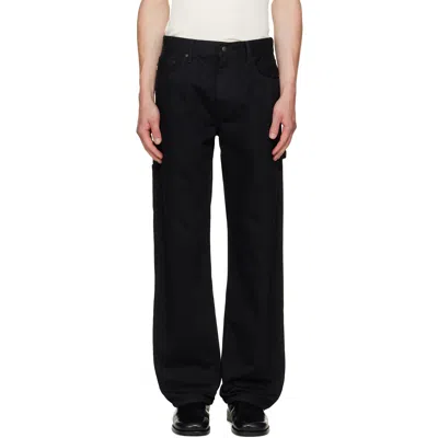 Vowels Black Overdyed Painter Jeans