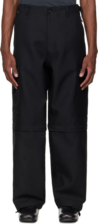 Vowels Black Zip-off Cargo Pants
