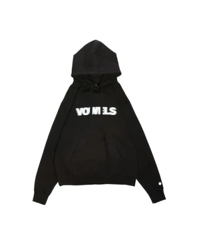 Vowels Blur Hoodie In Black