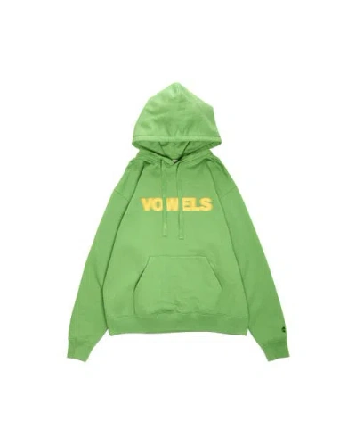 Vowels Blur Hoodie In Green