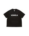 Vowels Blur Tee In Black