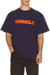 Vowels Blur Tee In Blue