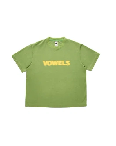 Vowels Blur Tee In Green