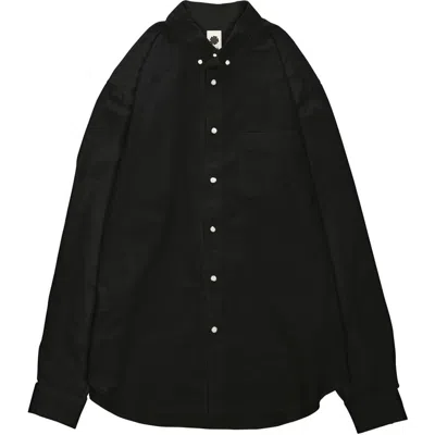 Vowels Cashmere Button Down Shirt In Black