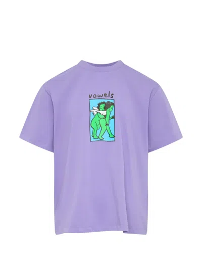 Vowels Cherub Graphic-print T-shirt In Purple