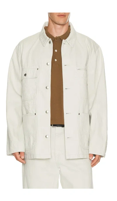 Vowels Chore Jacket In White