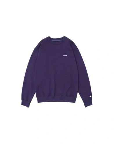 Vowels Classic Crewneck In Purple