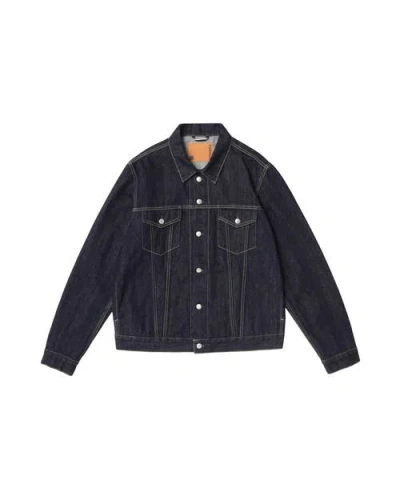 Vowels Classic Trucker Jacket In Blue
