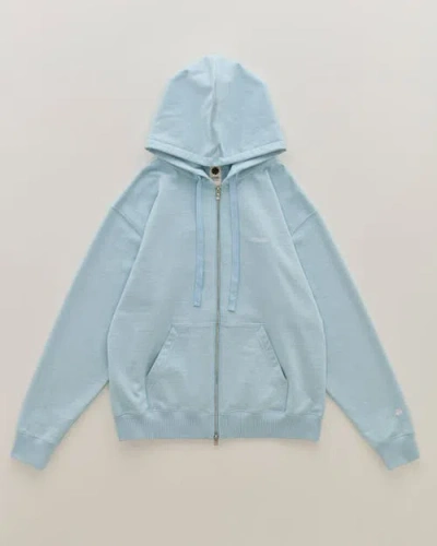 Vowels Classic Zip Hoodie In Blue