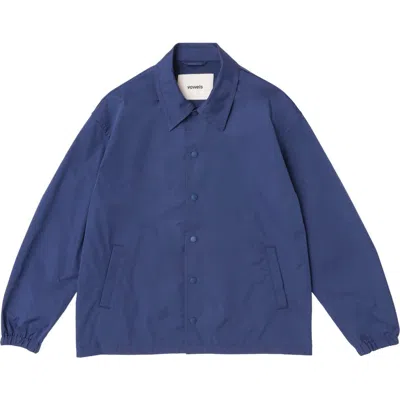 Vowels Coach Jacket In Blue