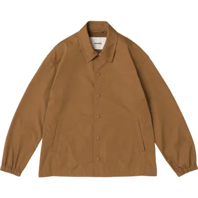 Vowels Coach Jacket In Brown