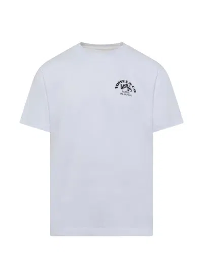 Vowels Company Logo-print T-shirt In White
