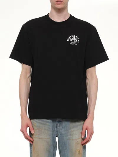 Vowels Company T-shirt In Black