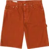 Vowels Orange Overdyed Painter Shorts