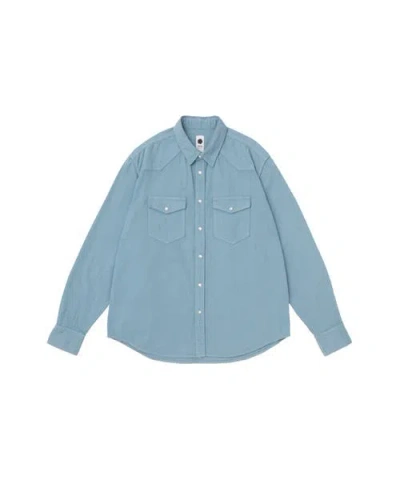 Vowels Denim Shirt In Blue