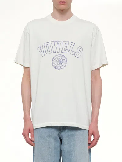 Vowels Off-white Faded Collegiate T-shirt