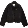 Vowels Fleece Jacket In Black
