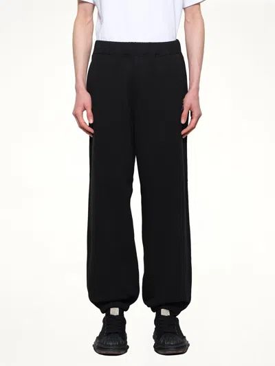Vowels Floral Embroidered Sweatpant In Black