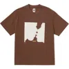 Vowels For Ray Tee In Brown