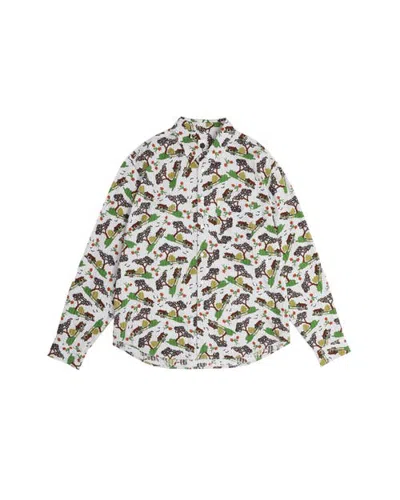 Vowels Hommes Dobby Shirt In Multi