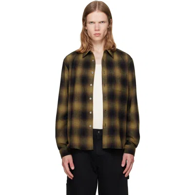 Vowels Khaki River Shirt In Multi