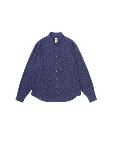 Vowels Leopard Shirt In Blue