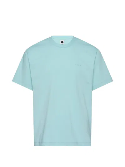 Vowels Logo-embroidered T-shirt In Blue