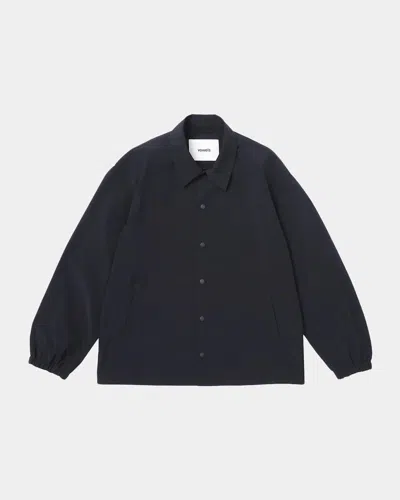 Vowels Men & Apos;s Blurred Back-logo Coach Jacket In Black
