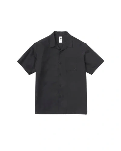 Vowels Mohair Poplin Shirt In Black