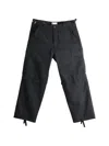Vowels Multi-pocket Cargo Pants In Black