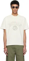 Vowels Off-white Faded Collegiate T-shirt In #01 White